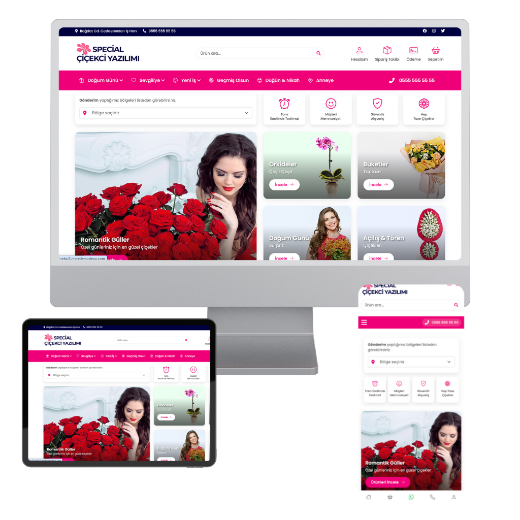 Çiçekçi ve Hediyelik Eşya Platformu (QR Kurye Destekli)