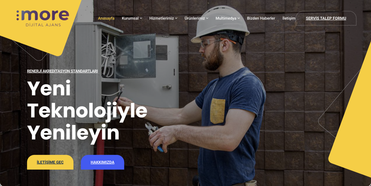 Profesyonel Teknik Servis ve Bakım Hizmetleri Web Sitesi V1