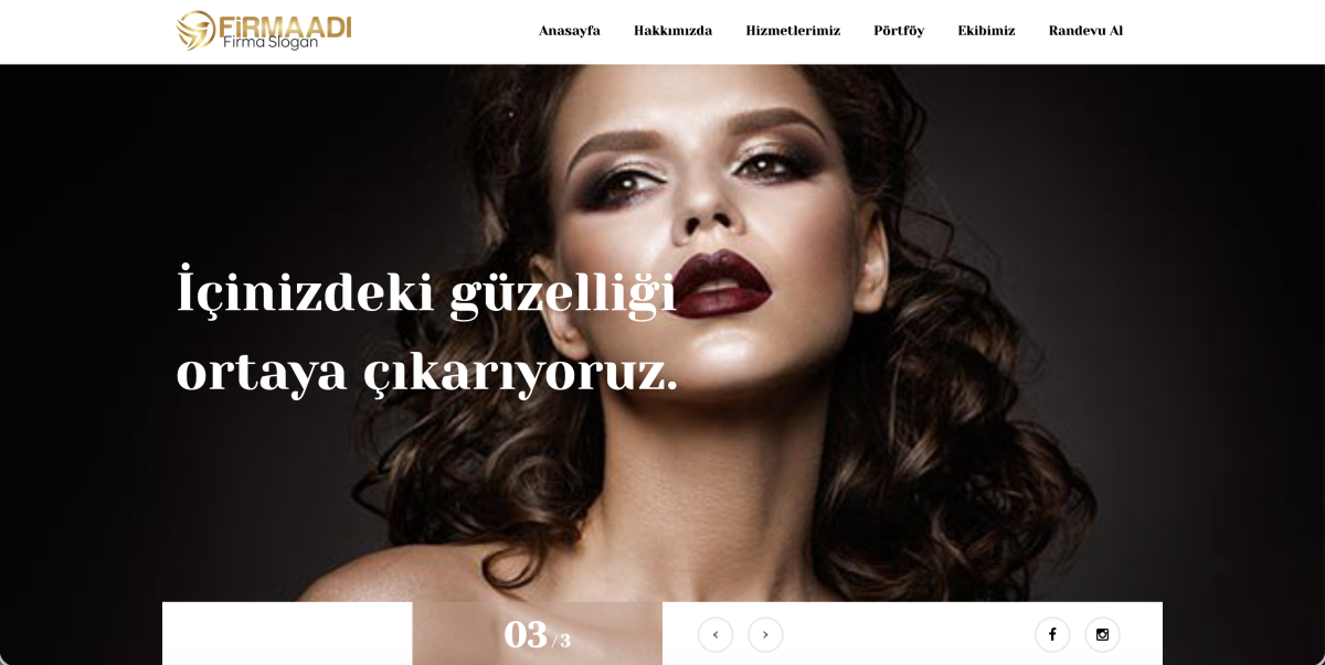 Hazır Kuaför ve Güzellik Merkezi Web Sitesi v1